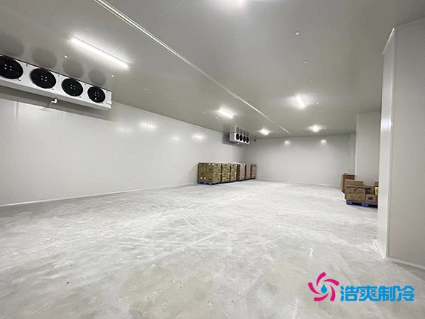 图为冷库建造完工内部实拍